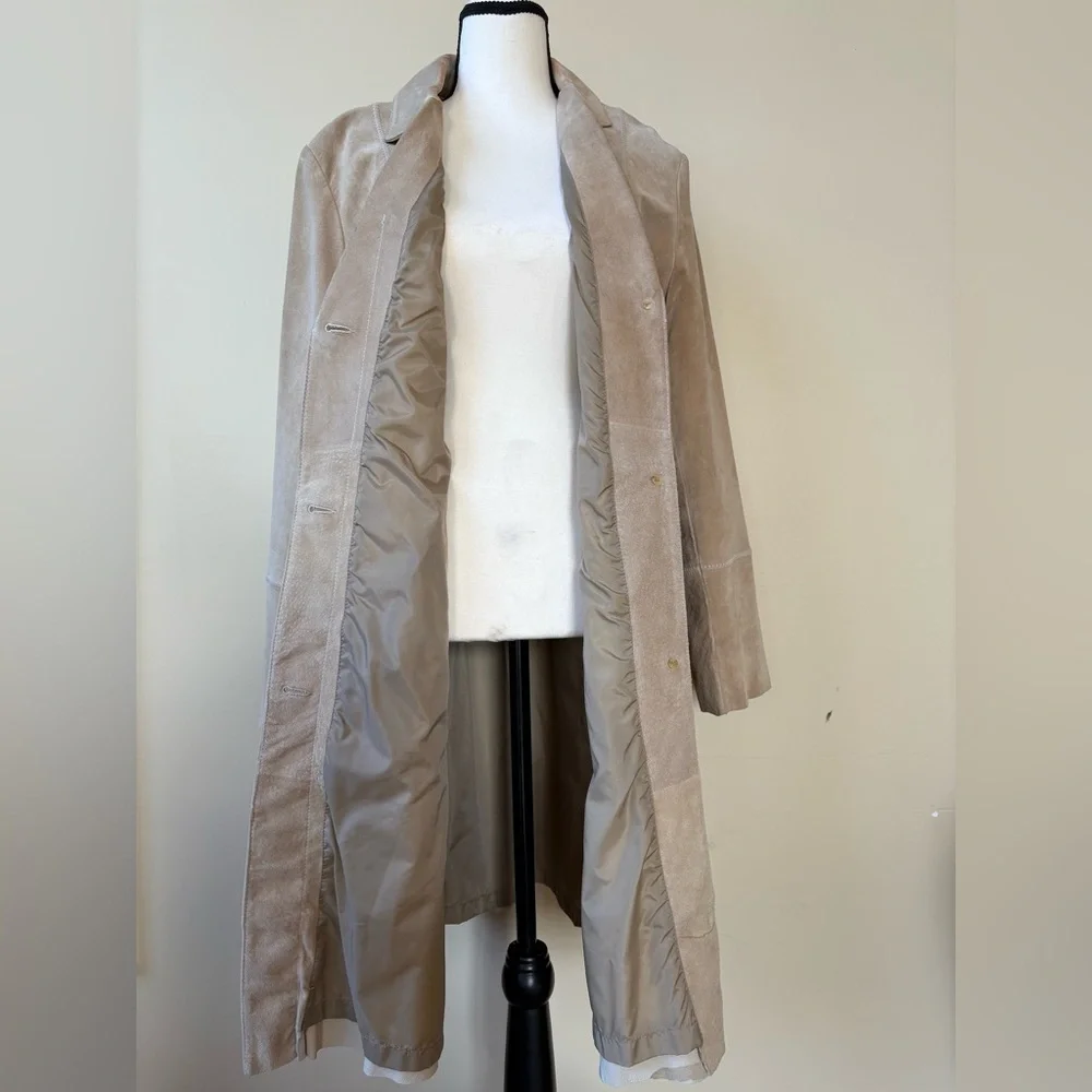 Wilson Leather - Pelle Studio - Genuine Suede Trench Coat - Size 1X